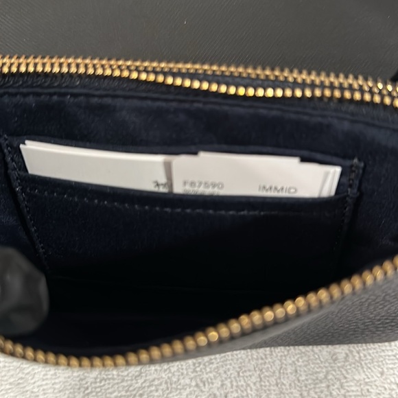 New Coach Navy Leather Wristlet - Picture 11 of 13
